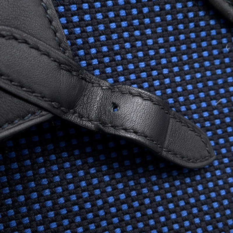 エルメス エルメス ヴィクトリア 3 フールトゥ ミニ ブラック/ブルーサフィール/シルバー金具 スイフト/トワルキャドリーユ W刻印 ２wayショルダー