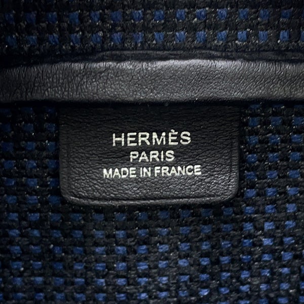 エルメス エルメス ヴィクトリア 3 フールトゥ ミニ ブラック/ブルーサフィール/シルバー金具 スイフト/トワルキャドリーユ W刻印 ２wayショルダー
