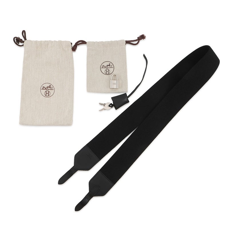 エルメス エルメス ヴィクトリア 3 フールトゥ ミニ ブラック/ブルーサフィール/シルバー金具 スイフト/トワルキャドリーユ W刻印 ２wayショルダー