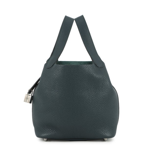 エルメス ハンドバッグ ピコタンロックPM ヴェールボスフォール/シルバー金具 トリヨンクレマンス C刻印