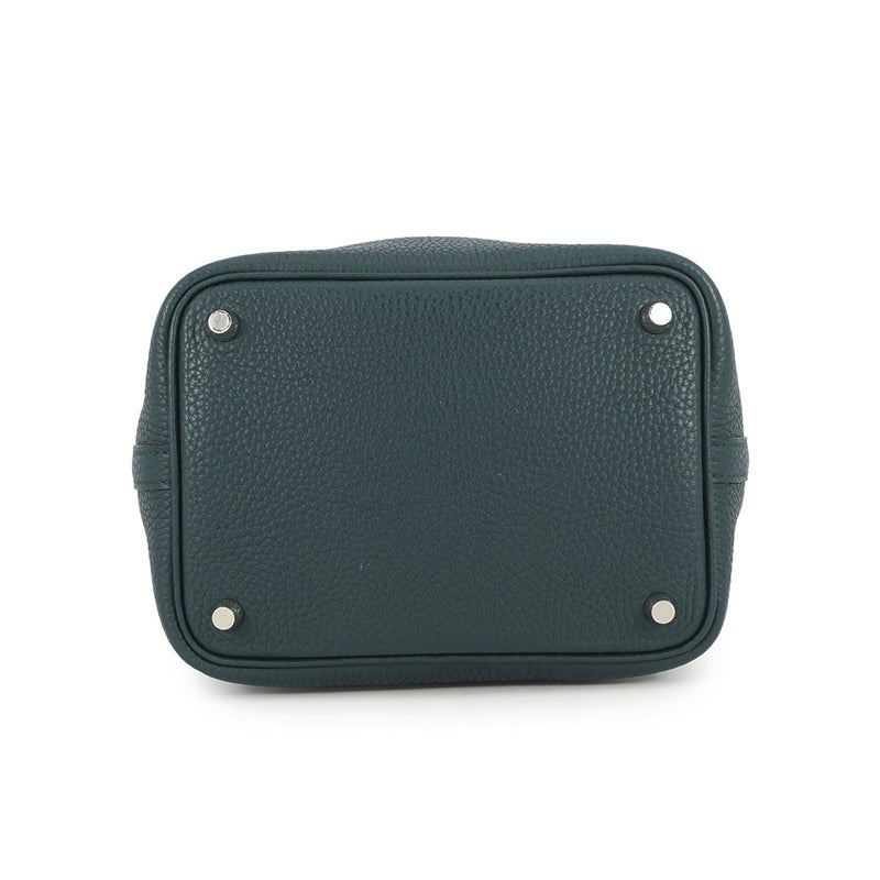 エルメス ハンドバッグ ピコタンロックPM ヴェールボスフォール/シルバー金具 トリヨンクレマンス C刻印