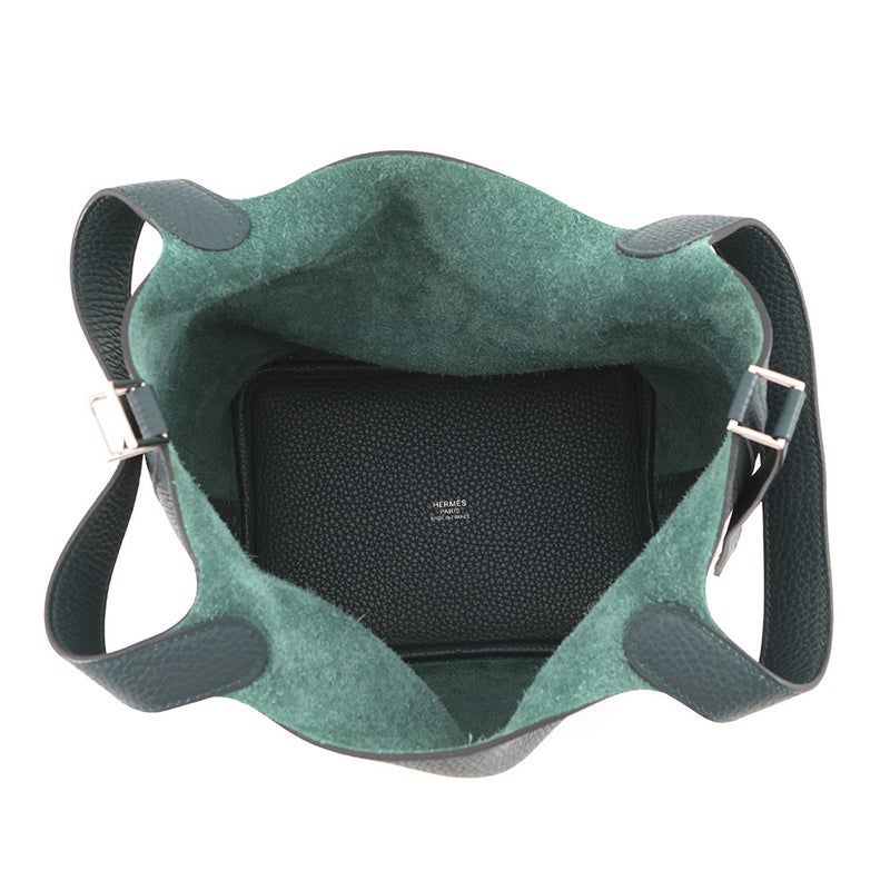 エルメス ハンドバッグ ピコタンロックPM ヴェールボスフォール/シルバー金具 トリヨンクレマンス C刻印