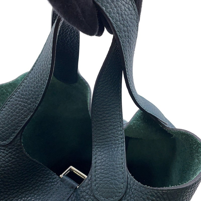 エルメス ハンドバッグ ピコタンロックPM ヴェールボスフォール/シルバー金具 トリヨンクレマンス C刻印