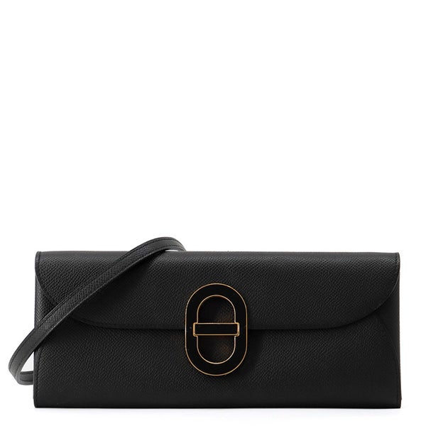 エルメス 長財布 シェーヌダンクル トゥーゴー ブラック/ブラック金具/ゴールド金具 エプソン W刻印 黒