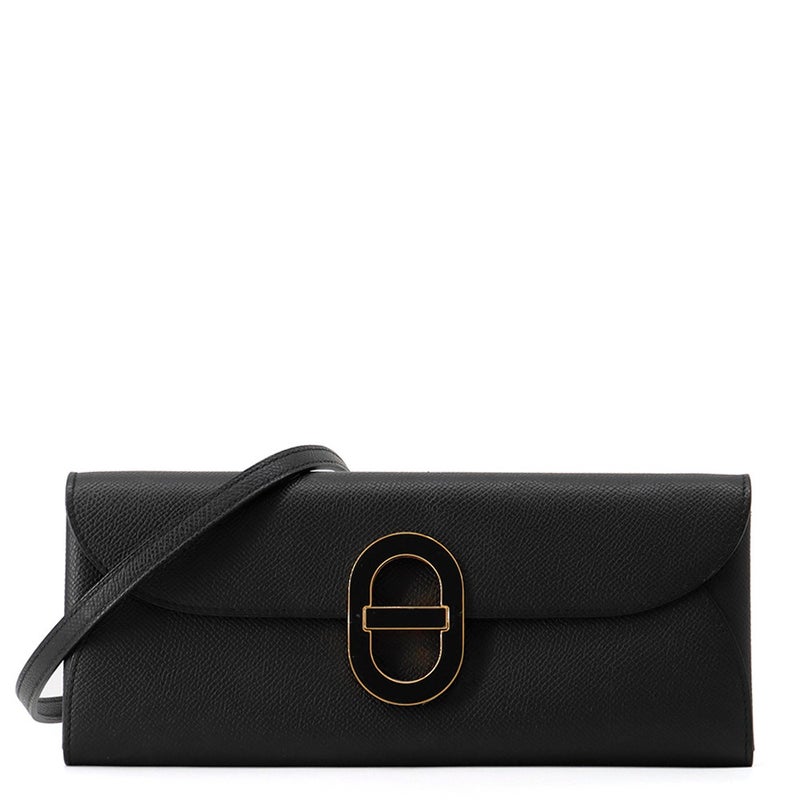 エルメス 長財布 シェーヌダンクル トゥーゴー ブラック/ブラック金具/ゴールド金具 エプソン W刻印 黒