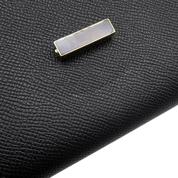 エルメス 長財布 シェーヌダンクル トゥーゴー ブラック/ブラック金具/ゴールド金具 エプソン W刻印 黒