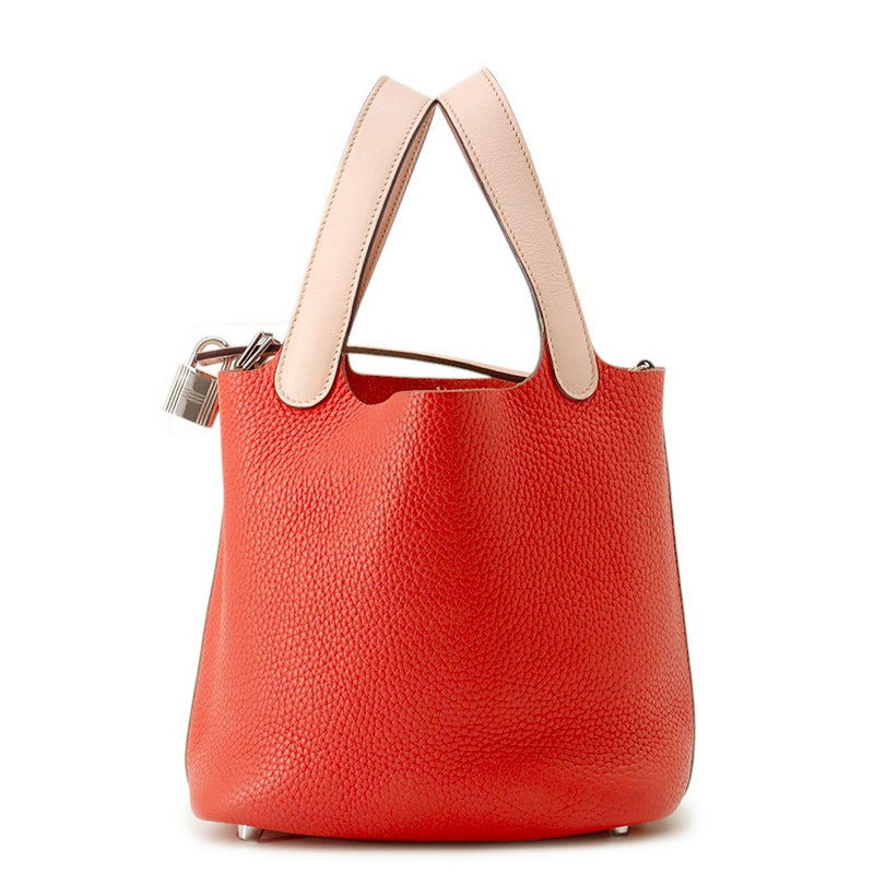 エルメス ピコタンロックPM タッチ ルージュトマト/ローズエグランタイン/シルバー金具 トリヨンクレマンス/スイフト X刻印