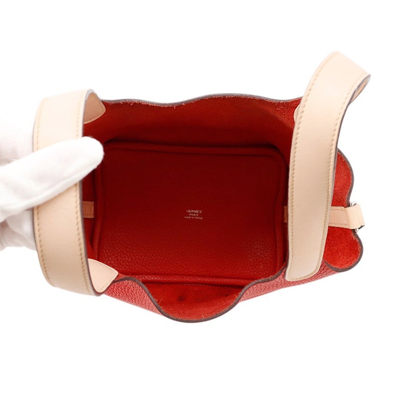 エルメス ピコタンロックPM タッチ ルージュトマト/ローズエグランタイン/シルバー金具 トリヨンクレマンス/スイフト X刻印