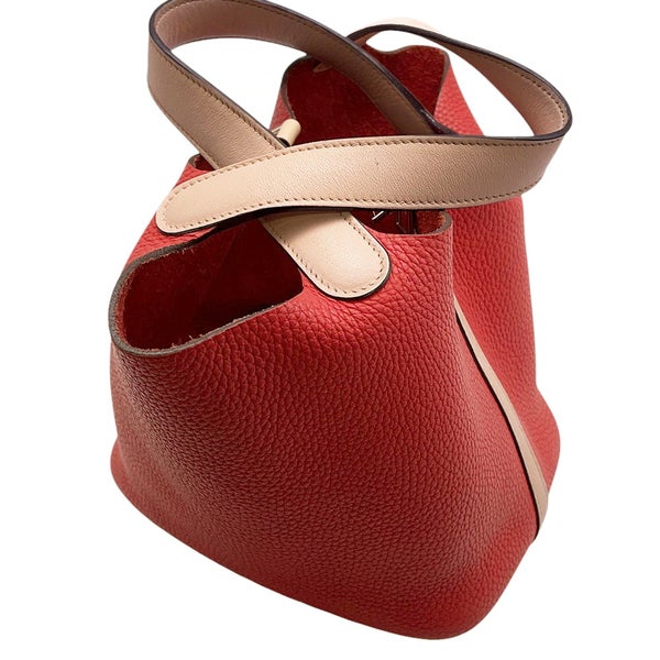 エルメス ピコタンロックPM タッチ ルージュトマト/ローズエグランタイン/シルバー金具 トリヨンクレマンス/スイフト X刻印