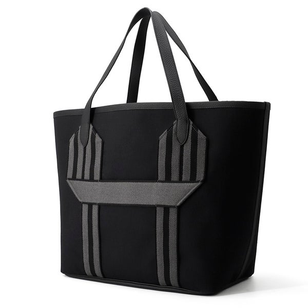 エルメス トートバッグ ピュール サングル ブラック/グレー/シルバー金具 トワルミリタリー/トリヨンクレマンス B刻印 黒