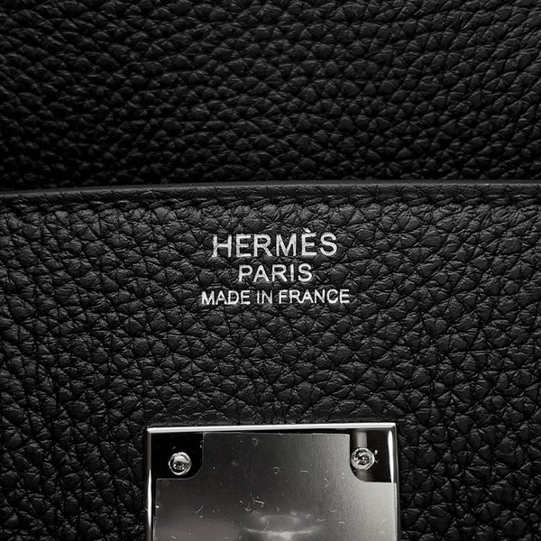 エルメス バーキン30 ブラック/シルバー金具 トゴ G刻印 HERMES Birkin ハンドバッグ 黒