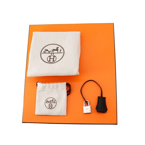 エルメス バーキン25 ブラック/シルバー金具 トゴ K刻印 HERMES Birkin ハンドバッグ 黒