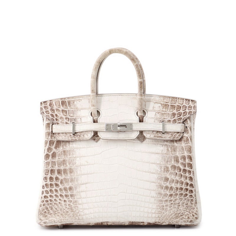 エルメス バーキン25 ヒマラヤ/シルバー金具 ニロティカスマット □N刻印 HERMES Birkin ハンドバッグ