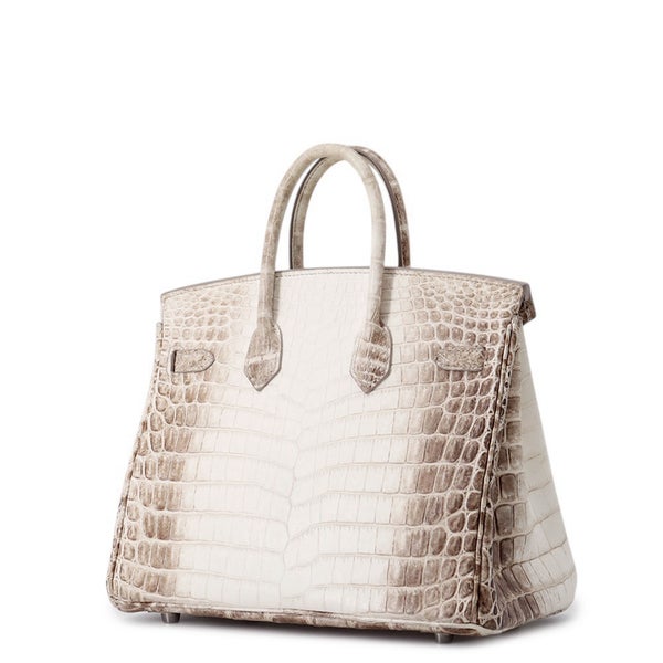 エルメス バーキン25 ヒマラヤ/シルバー金具 ニロティカスマット □N刻印 HERMES Birkin ハンドバッグ