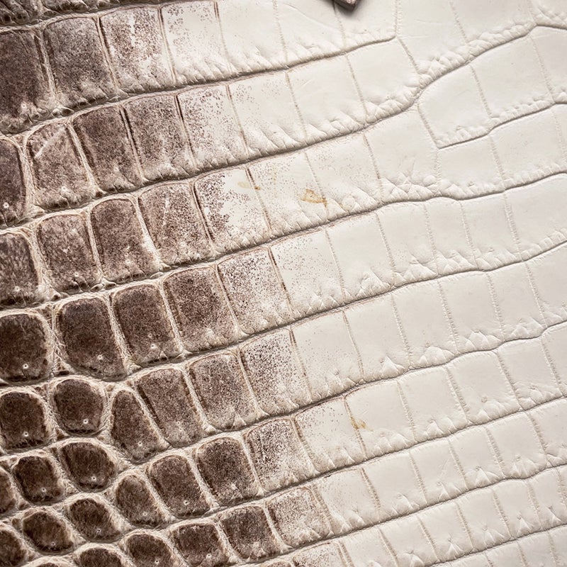 エルメス バーキン25 ヒマラヤ/シルバー金具 ニロティカスマット □N刻印 HERMES Birkin ハンドバッグ