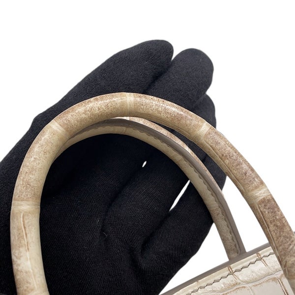 エルメス バーキン25 ヒマラヤ/シルバー金具 ニロティカスマット □N刻印 HERMES Birkin ハンドバッグ