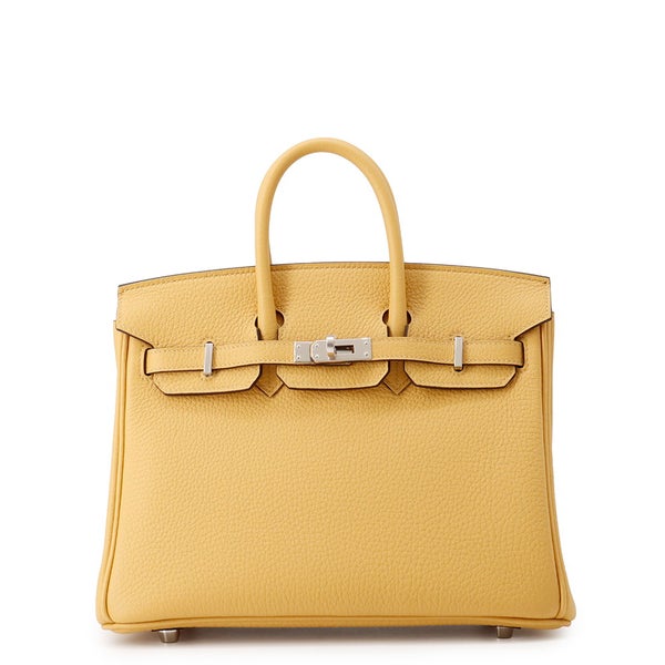 エルメス バーキン25 パイユ/シルバー金具 トゴ G刻印 HERMES Birkin ハンドバッグ