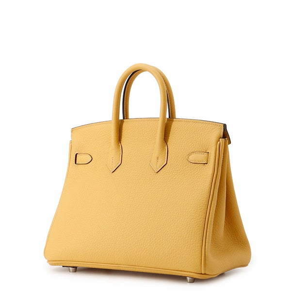 エルメス バーキン25 パイユ/シルバー金具 トゴ G刻印 HERMES Birkin ハンドバッグ