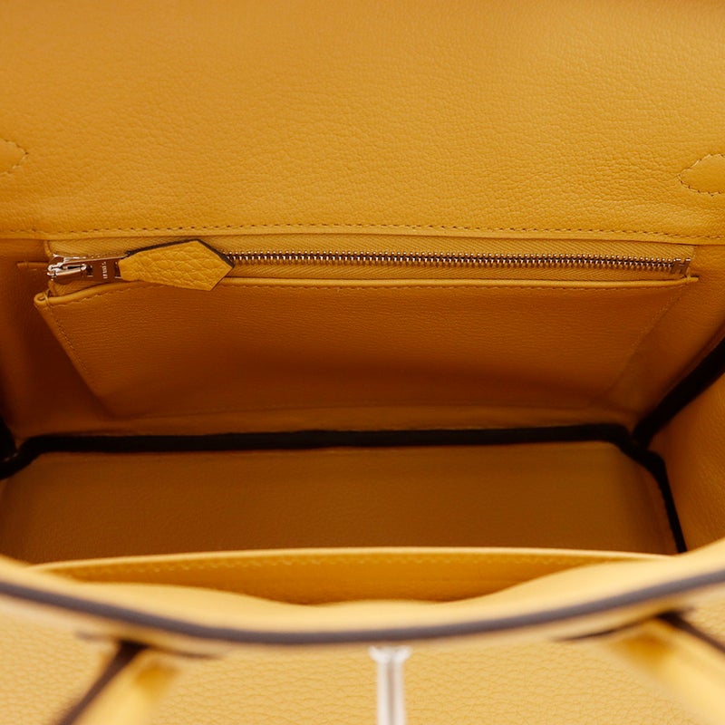 エルメス バーキン25 パイユ/シルバー金具 トゴ G刻印 HERMES Birkin ハンドバッグ