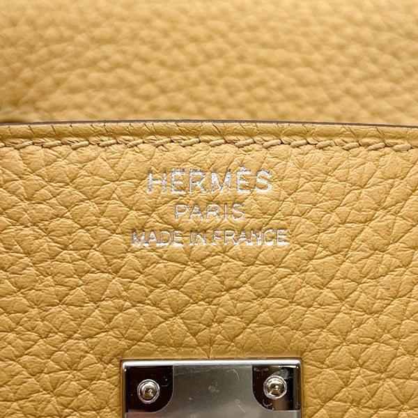 エルメス バーキン25 パイユ/シルバー金具 トゴ G刻印 HERMES Birkin ハンドバッグ