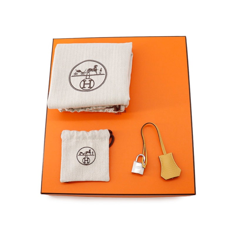 エルメス バーキン25 パイユ/シルバー金具 トゴ G刻印 HERMES Birkin ハンドバッグ