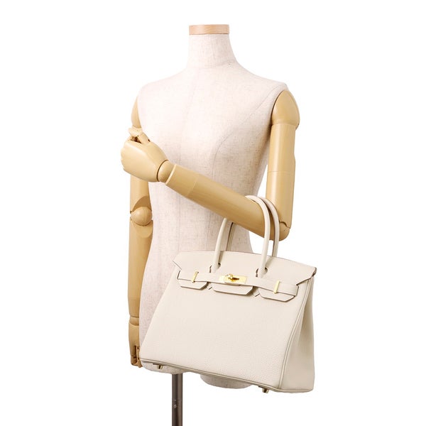 エルメス バーキン30 クレ/ゴールド金具 トゴ G刻印 HERMES Birkin ハンドバッグ