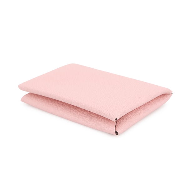 エルメス カードケース カルヴィ ローズサクラ シェブルミゾル K刻印 HERMES 名刺入れ