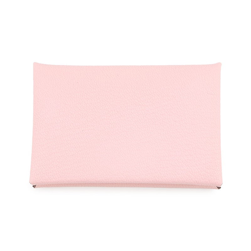 エルメス カードケース カルヴィ ローズサクラ シェブルミゾル K刻印 HERMES 名刺入れ