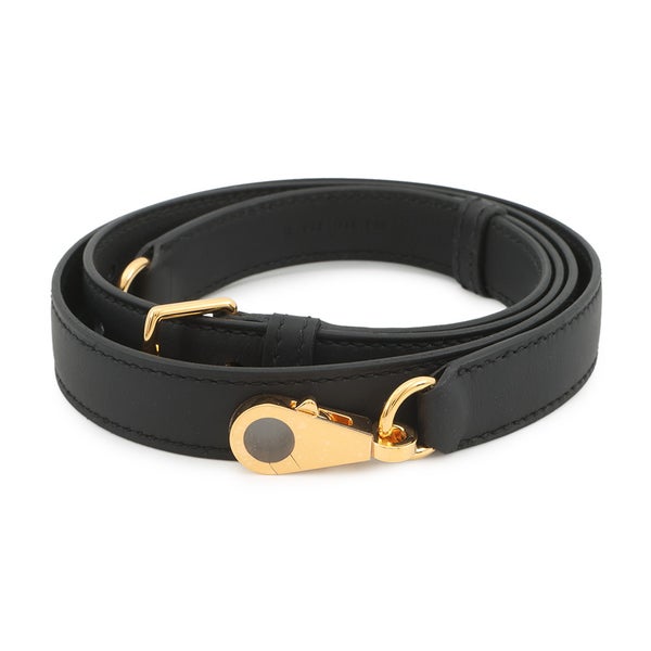 エルメス ショルダーストラップ バンドリエール Aストラップ ブラック/ゴールド金具 スイフト K刻印 黒