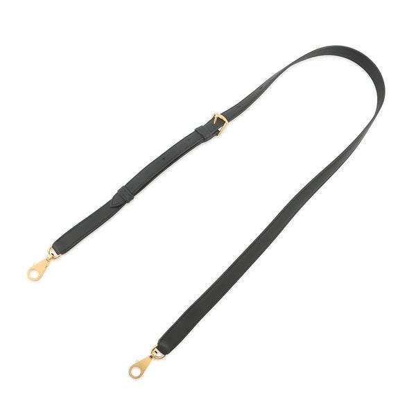 エルメス ショルダーストラップ バンドリエール Aストラップ ブラック/ゴールド金具 スイフト K刻印 黒