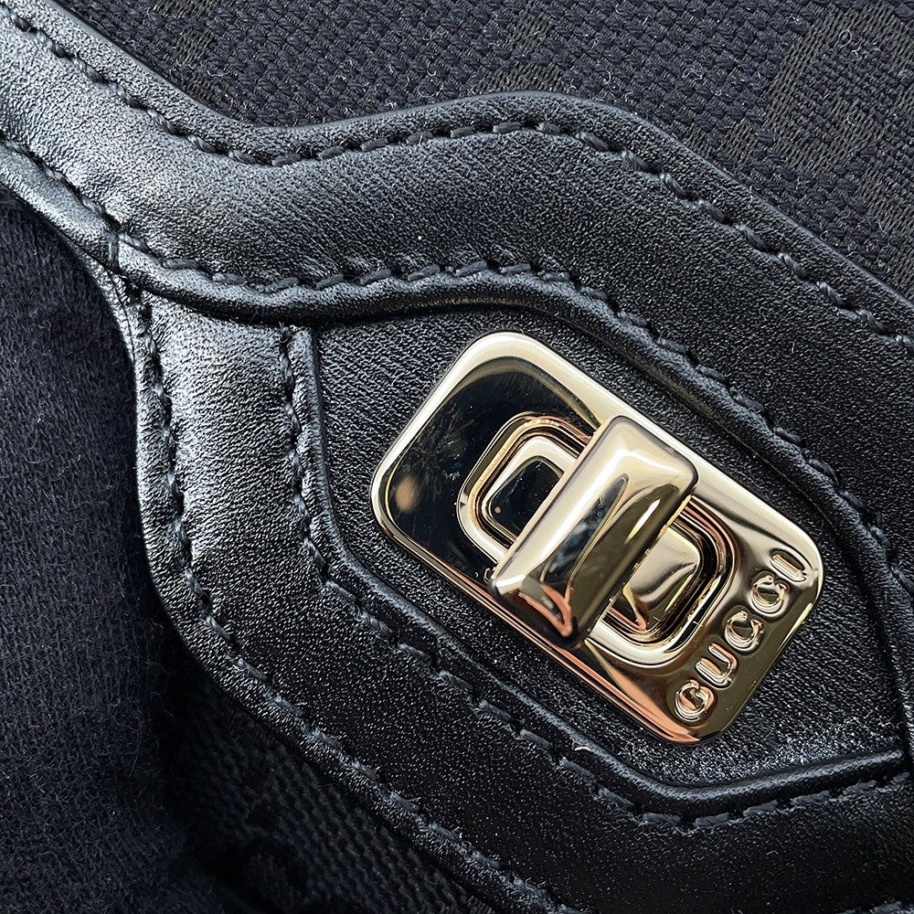 グッチ ショルダーバッグ ルーチェ GGキャンバス レザー 786027 GUCCI バッグ ワンショルダー 黒 グッチ ショルダーバッグ ルーチェ GGキャンバス レザー 786027 GUCCI