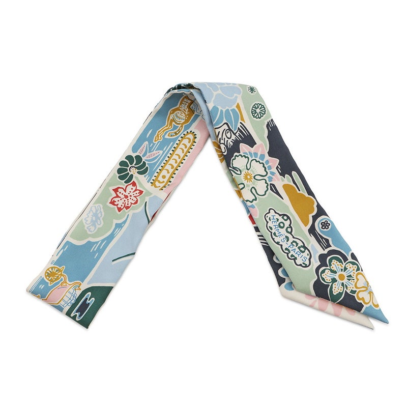 エルメス スカーフ ツイリー ビンガタ BINGATA HERMES 紅型 シルクツイル 2021秋冬