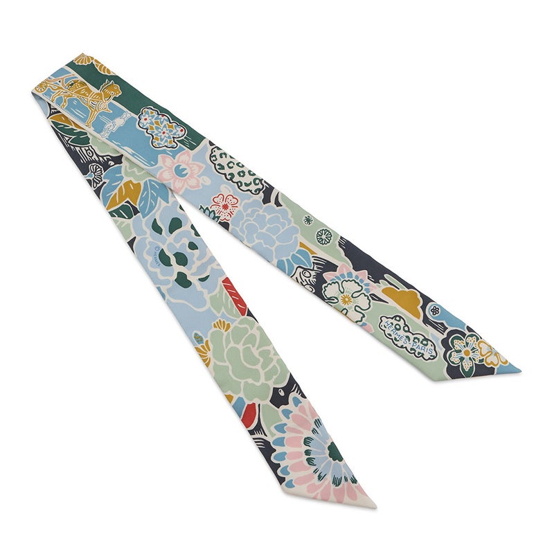 エルメス スカーフ ツイリー ビンガタ BINGATA HERMES 紅型 シルクツイル 2021秋冬