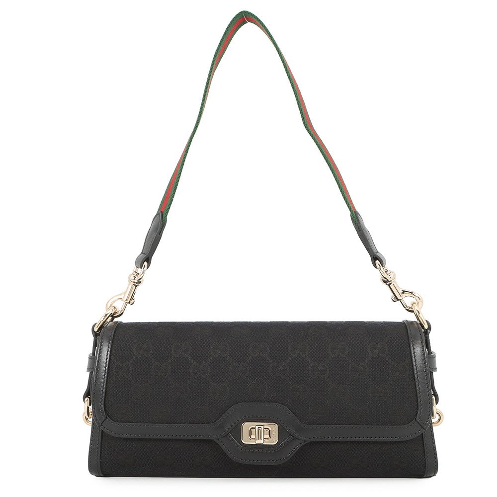 グッチ ショルダーバッグ ルーチェ GGキャンバス レザー 786027 GUCCI バッグ ワンショルダー 黒 グッチ ショルダーバッグ ルーチェ GGキャンバス レザー 786027 GUCCI