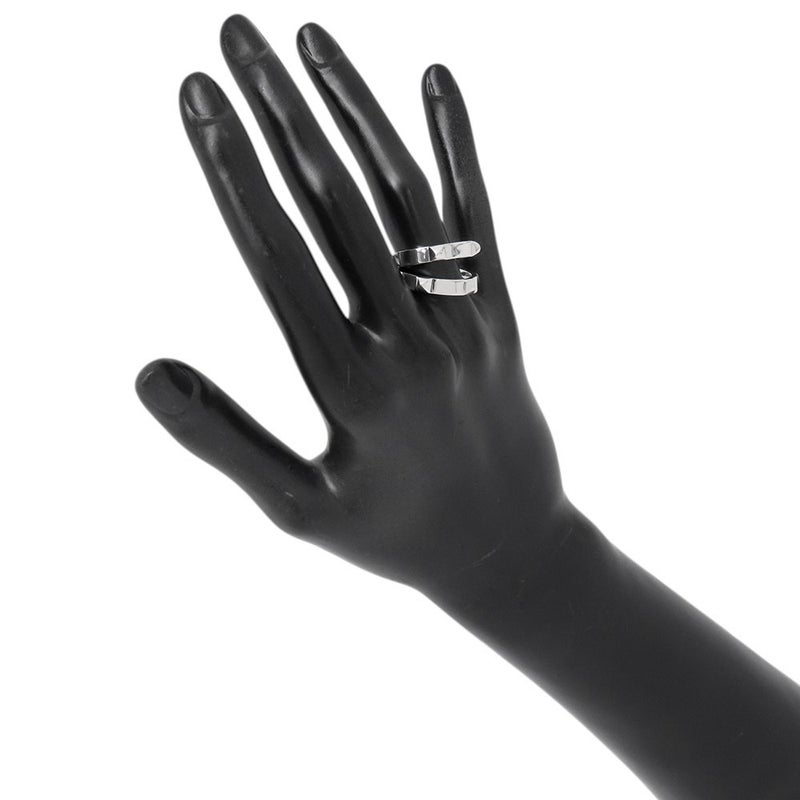 エルメス リング エルメス・クルー・ドゥ・H ダブルラウンドリング SV925シルバー サイズ51 HERMES ジュエリー