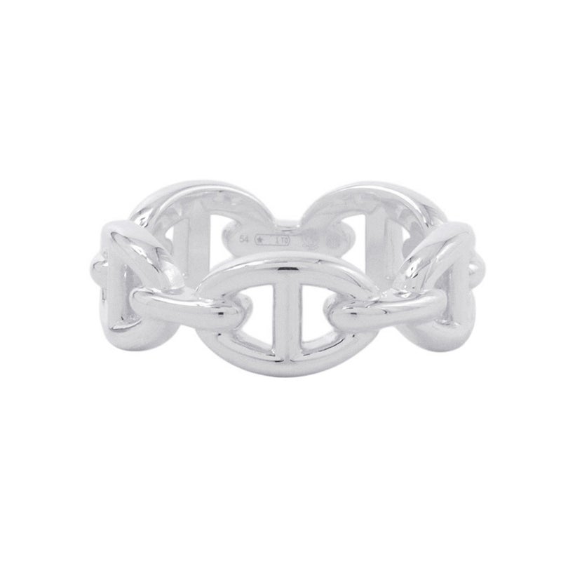 エルメス リング シェーヌダンクル アンシェネPM Enchainee SV925シルバー リングサイズ54 HERMES ジュエリー