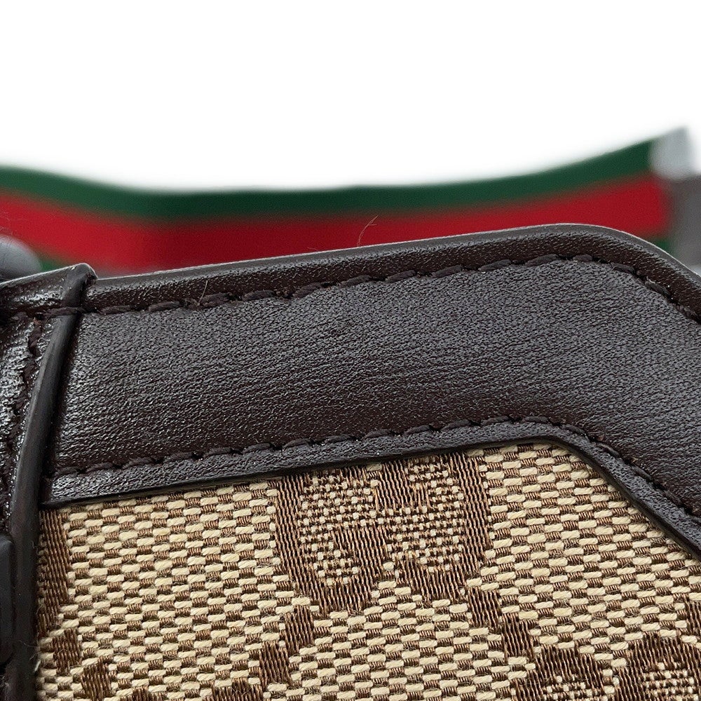 グッチ ショルダーバッグ ミニバケット GGキャンバス レザー 782919 GUCCI バッグ グッチ ショルダーバッグ ミニバケット GGキャンバス レザー 782919