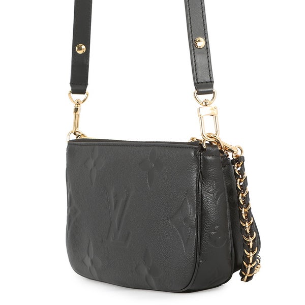 ルイヴィトン ショルダーバッグ モノグラム・アンプラント ミュルティ・ポシェット・アクセソワール M80399 LOUIS VUITTON 黒 ブラック