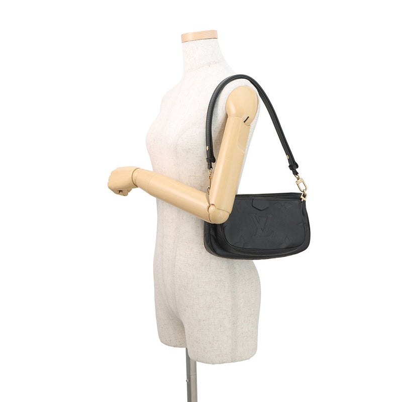 ルイヴィトン ショルダーバッグ モノグラム・アンプラント ミュルティ・ポシェット・アクセソワール M80399 LOUIS VUITTON 黒 ブラック