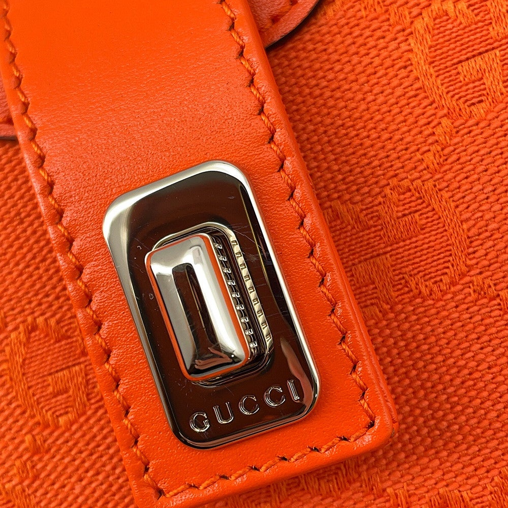 GUCCI グッチ ムーンサイド ミニショルダーバッグ GGキャンバス オレンジ GUCCI グッチ ムーンサイド ミニショルダーバッグ GGキャンバス