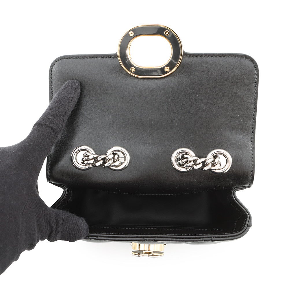グッチ ショルダーバッグ デコ ミニ チェーンショルダーバッグ レザー 741457 GUCCI バッグ 黒 GUCCI - グッチ ショルダーバッグ デコ ミニ チェーンショルダーバッグ