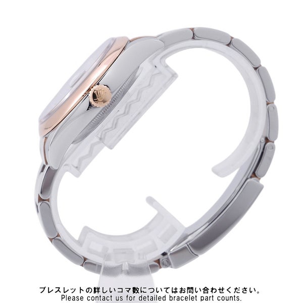 ロレックス デイトジャスト SS/K18PG ランダムシリアル ルーレット 116201 ROLEX 腕時計 黒文字盤