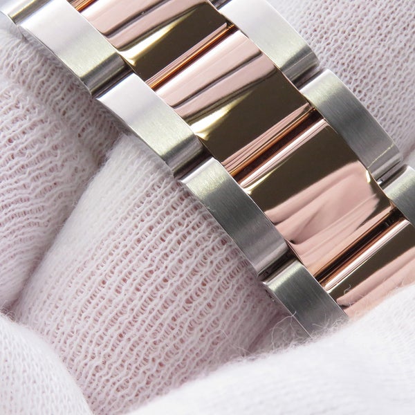 ロレックス デイトジャスト SS/K18PG ランダムシリアル ルーレット 116201 ROLEX 腕時計 黒文字盤