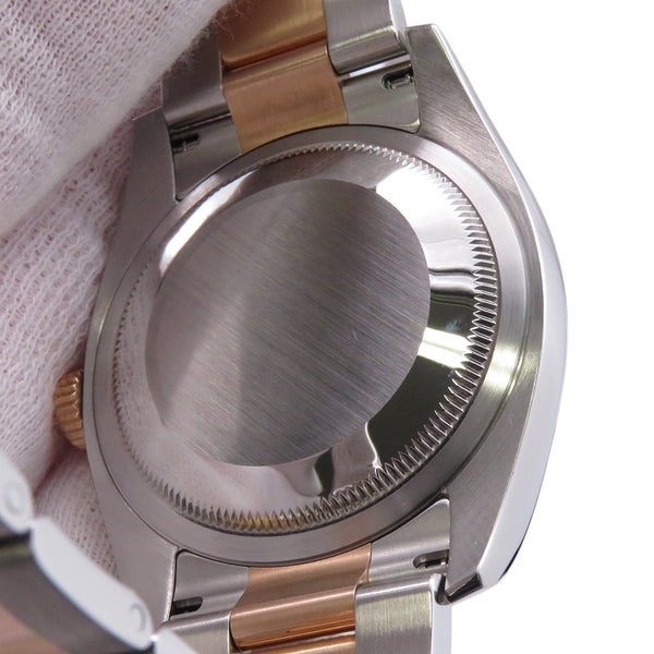 ロレックス デイトジャスト SS/K18PG ランダムシリアル ルーレット 116201 ROLEX 腕時計 黒文字盤