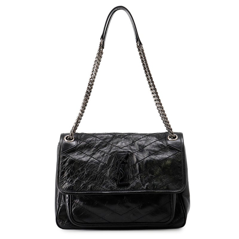 サンローランパリ チェーンショルダーバッグ ニキ ミディアム 633158 SAINT LAURENT PARIS 黒