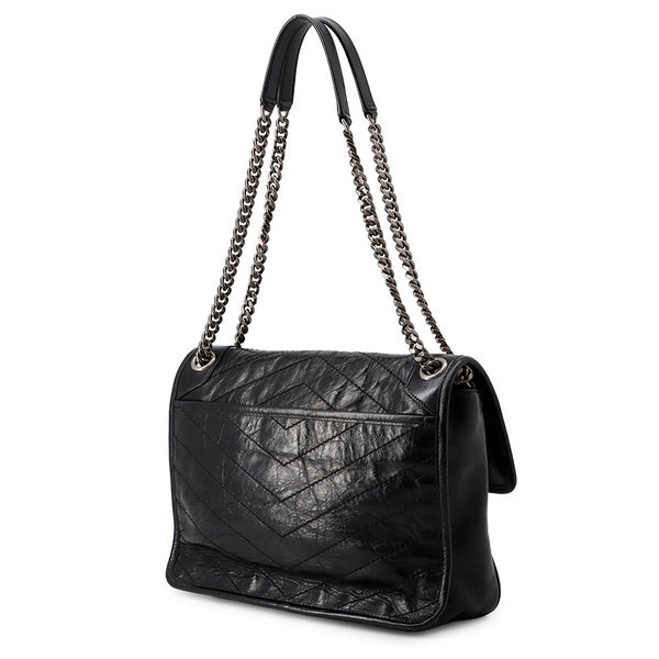 サンローランパリ チェーンショルダーバッグ ニキ ミディアム 633158 SAINT LAURENT PARIS 黒