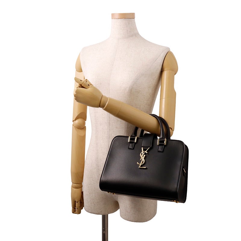 サンローランパリ ハンドバッグ ベイビーカバス 568853 SAINT LAURENT PARIS 2way 黒