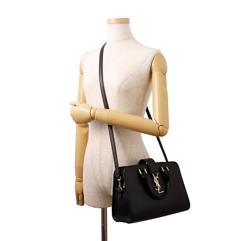 サンローランパリ ハンドバッグ ベイビーカバス 568853 SAINT LAURENT PARIS 2way 黒