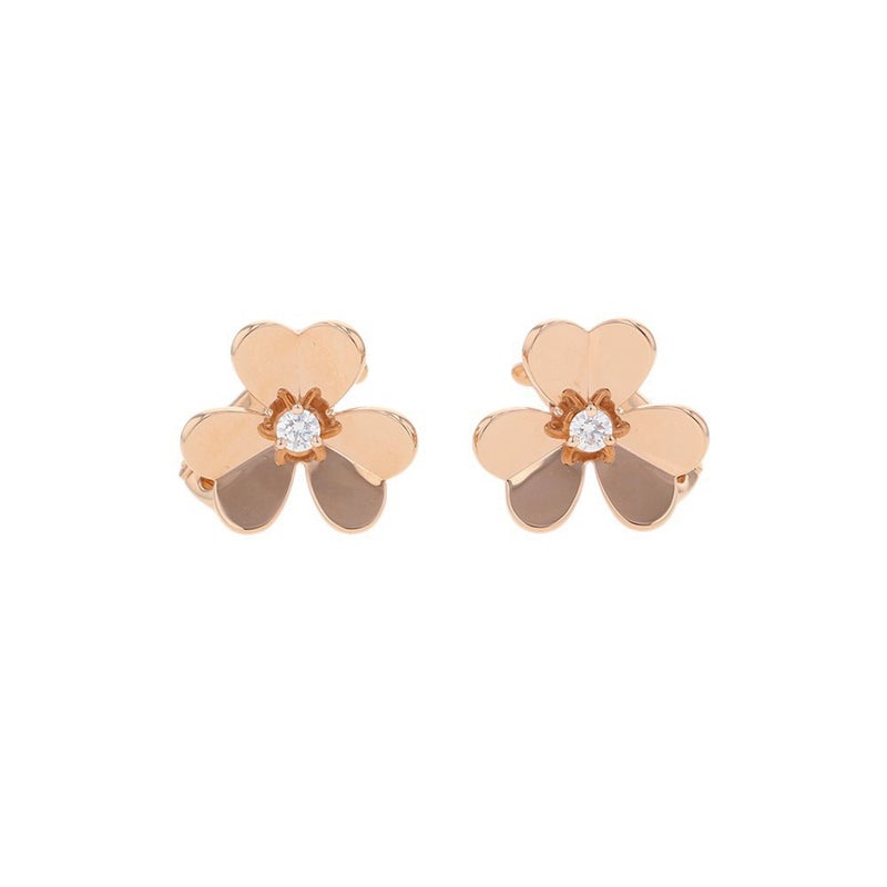 ヴァンクリーフ&アーペル ピアス フリヴォル イヤリング スモールモデル ダイヤモンド 2P 計0.17ct K18PGピンクゴールド VCARPFBK00