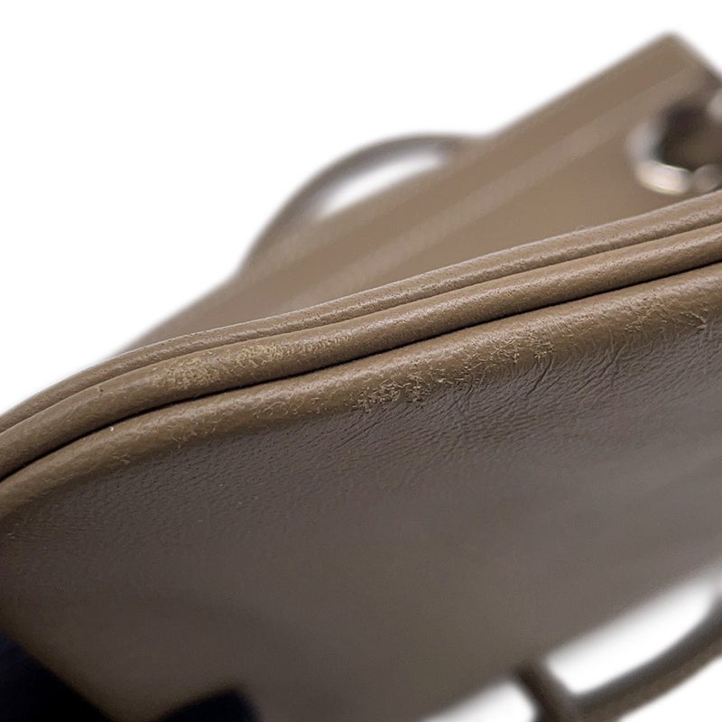 エルメス ショルダーバッグ サックアリーヌ ミニ エトゥープ/シルバー金具 スイフト D刻印